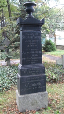 Могила Елизаветы и Абраама Пеннер
Elisabeth Iwanowna Martens Penner
Geburt: 21 Nov 1838
Tod: 7 Nov 1899 (im Alter von 60)
Bestattung: Russisch-Orthodoxer Friedhof, Tegel, Reinickendorf, Berlin, Germany
Memorial #: 228205569
Aufschrift: Елизавета
Ивановна урожд.
Мартенсь
Familienmitglieder
	Ehepartner
		Abraham Jakob Penner                	1833-1891
URL: https://de.findagrave.com/memorial/228205569/elisabeth-iw
